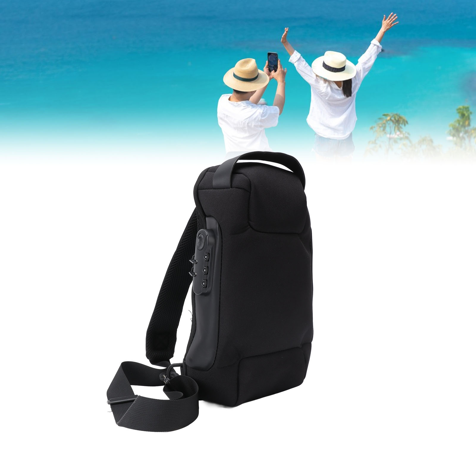 Sling Backpack Shoulder - Mochila de ombro Oxford pano grande