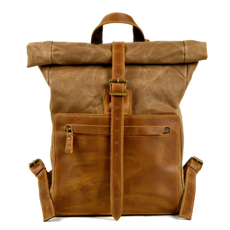 Canvas Backpack Casual - Nova mochila simples e retrô de