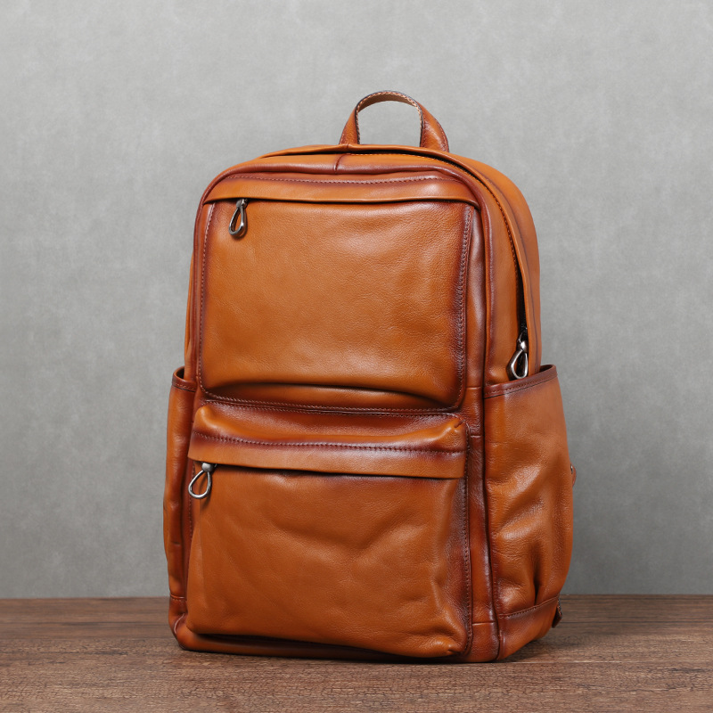 Mochila Masculina YETTIES Vint - Leather Backpack Vintage avaliação e preço