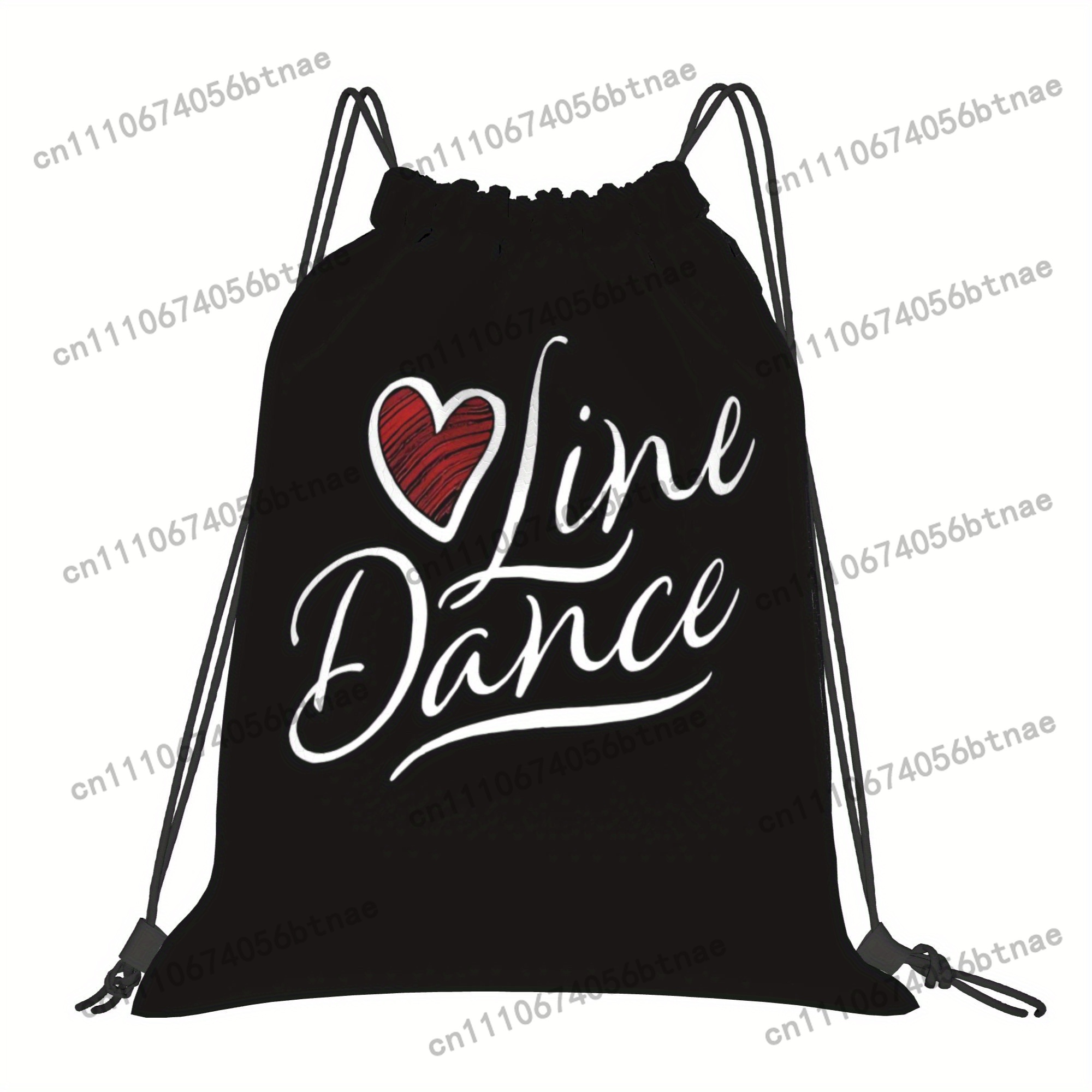 LOVE Line Dance Drawstring Bag - Drawstring Gym Bag avaliação e preço