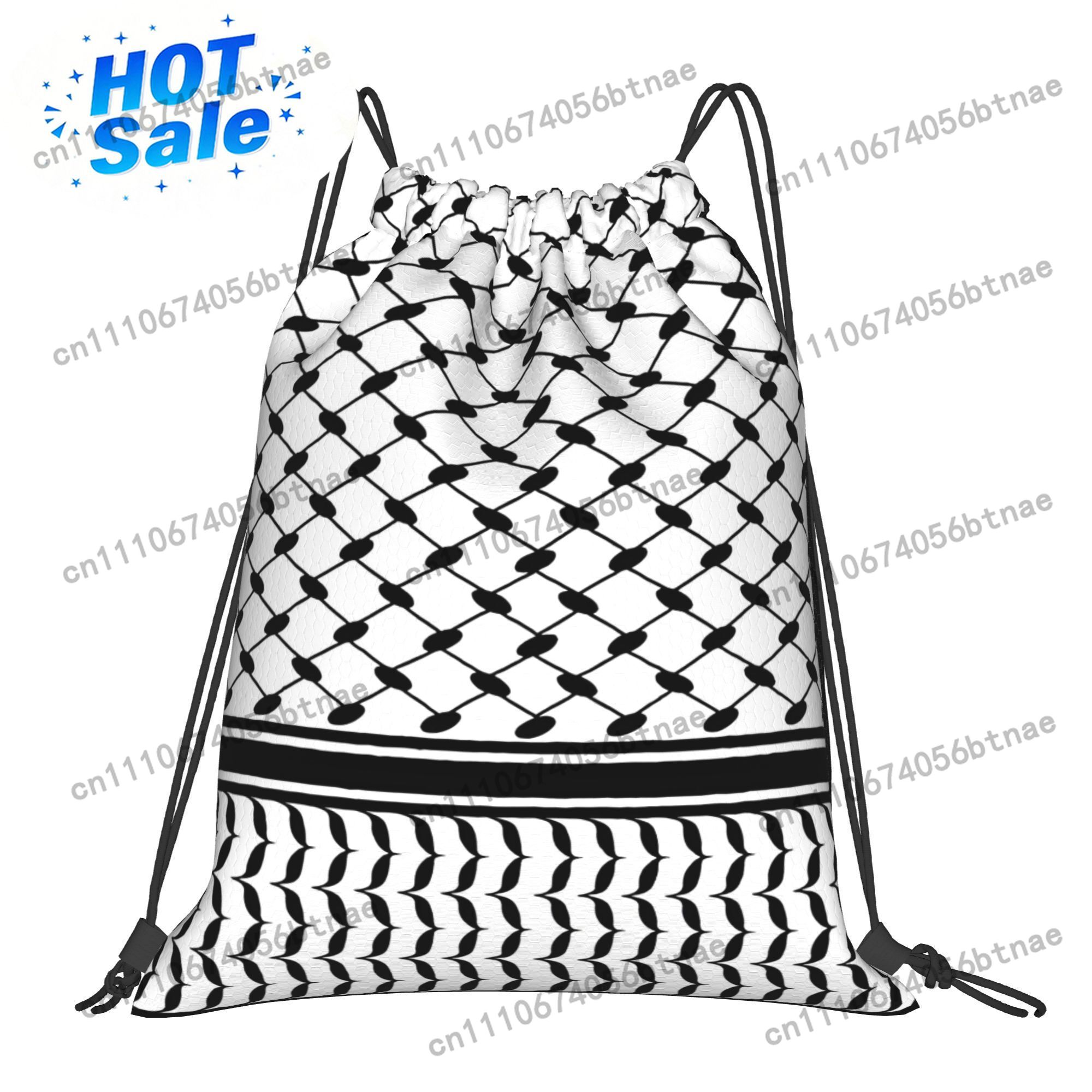Bolsa com Cordão Padrão Kufiya - Drawstring Gym Bag avaliação e preço