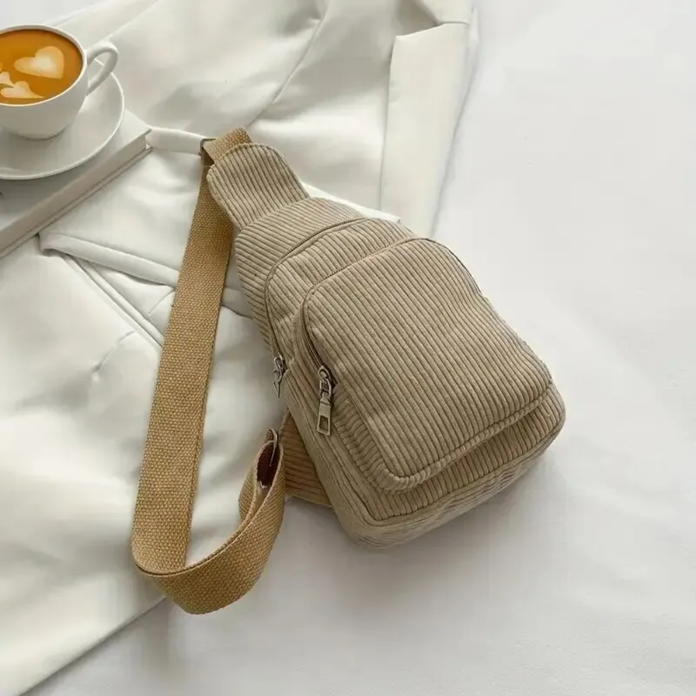 Bolsa crossbody de veludo vint - Sling Backpack Shoulder avaliação e preço