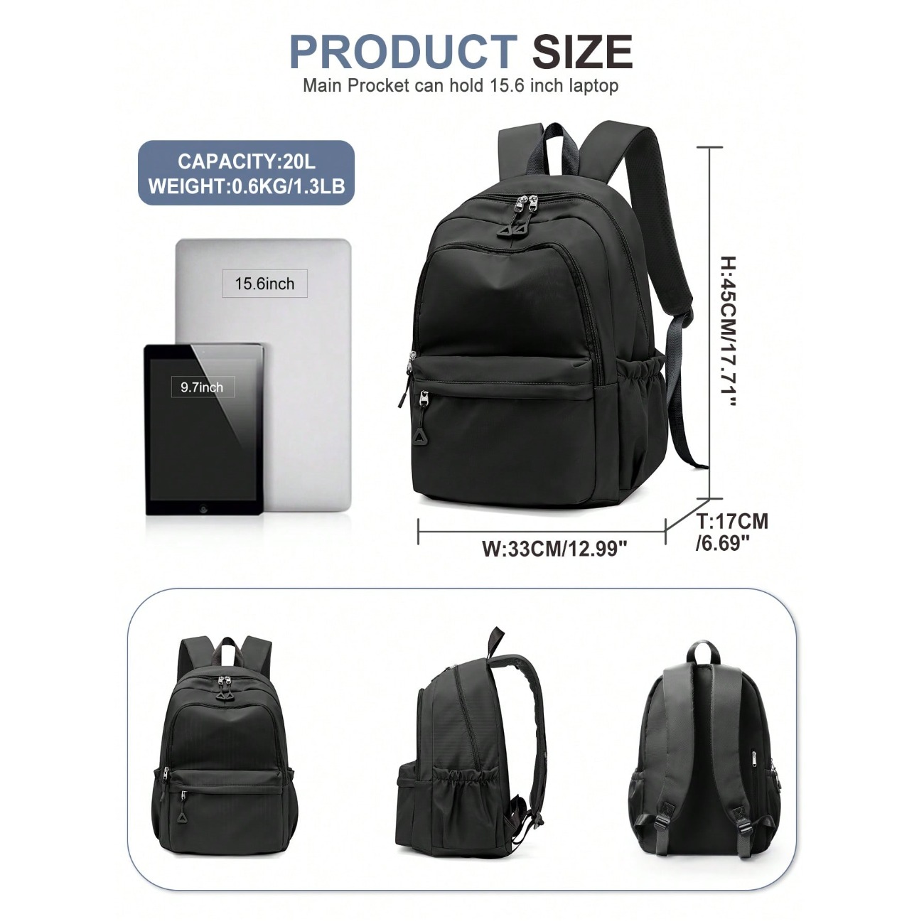 Mochila para estudantes do ens - Laptop Backpack 15.6 avaliação e preço