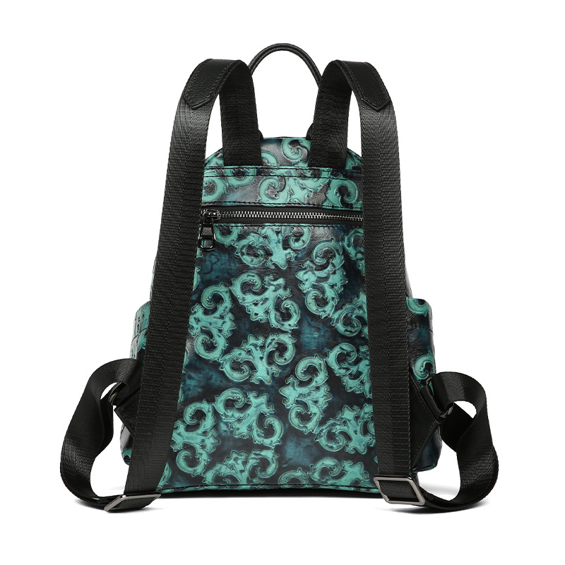 Johnature couro genuíno em rel - Leather Backpack Vintage avaliação e preço