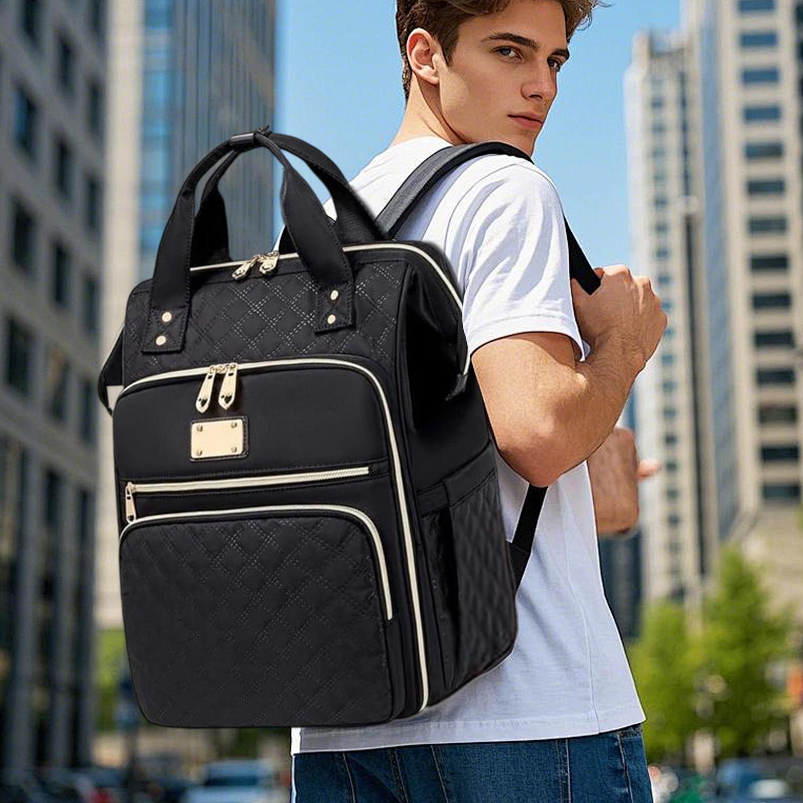 Mochila 2 em 1 para Almoço, Tr - Laptop Backpack 15.6 avaliação e preço