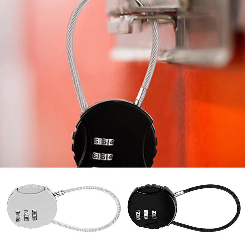 Forma redonda bagagem combinaç - Backpack Lock Combo avaliação e preço