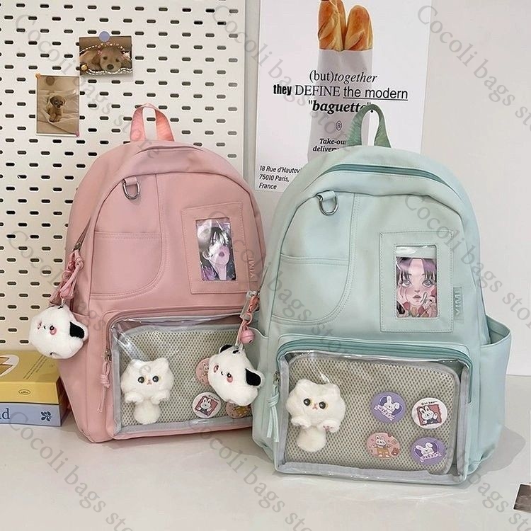 Mochila de Cor Sólida Candy Co - Canvas Backpack Casual avaliação e preço