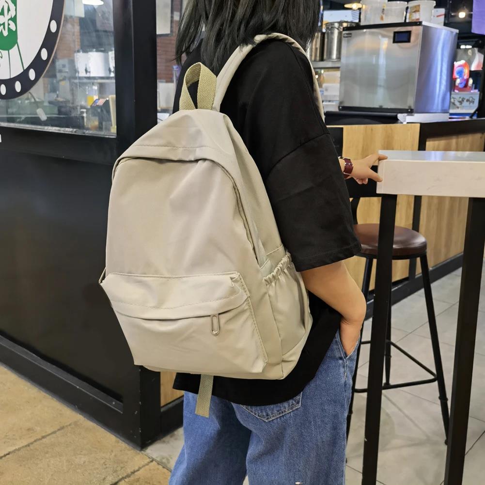 Mochila preppy de nylon de cor - School Backpack Teen avaliação e preço